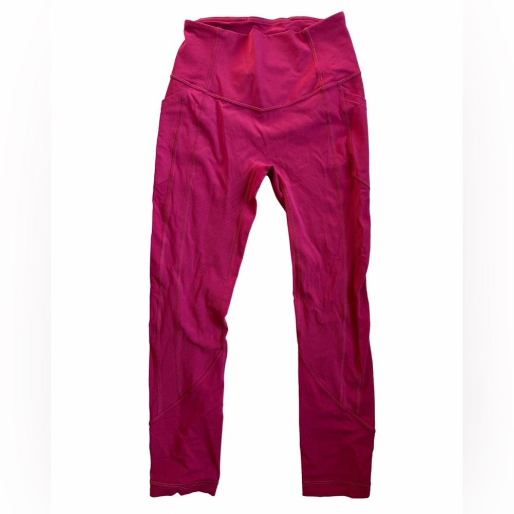 😍 Rare Raspberry Color! Lululemon All The Right Places Cropped ll 23”  -Size 4